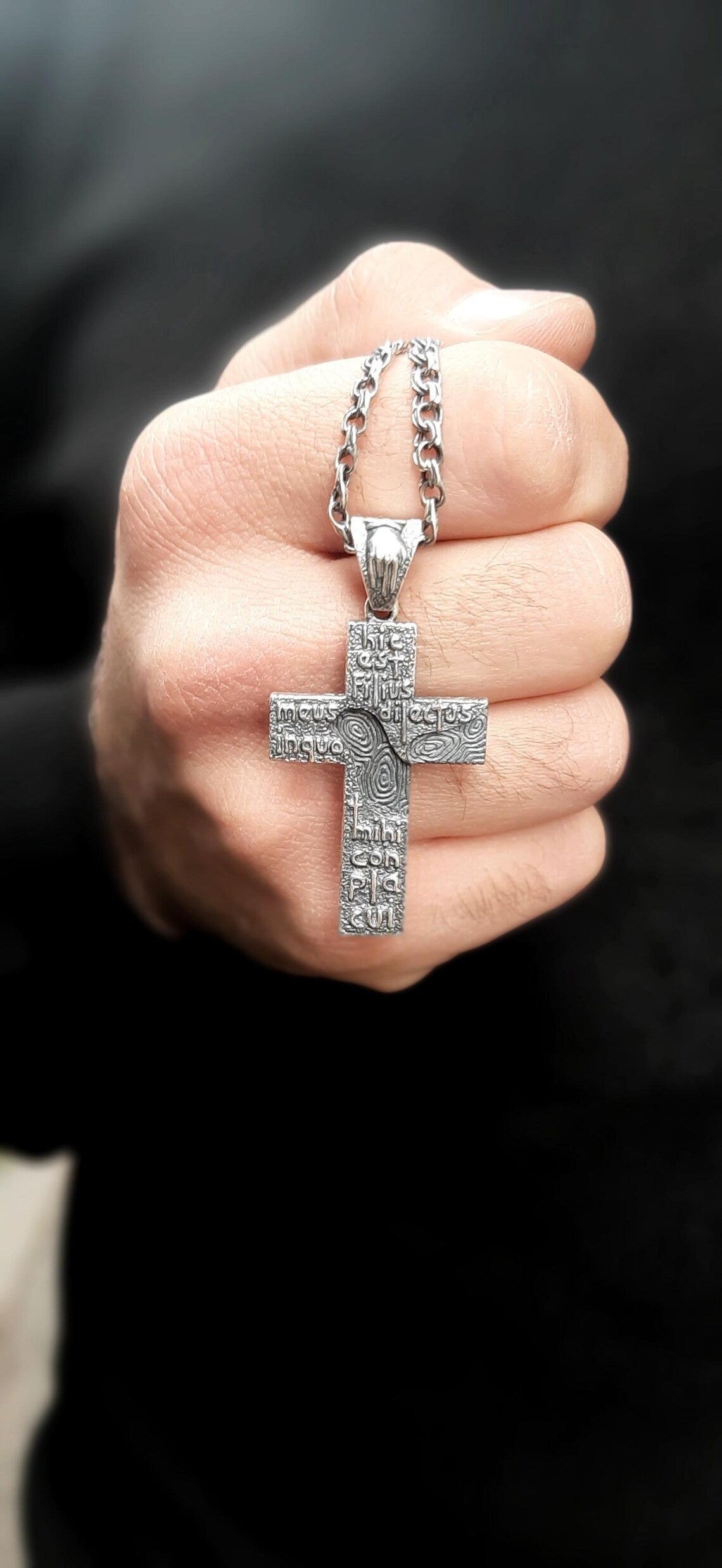 Matthew 3 17 Latin cross
