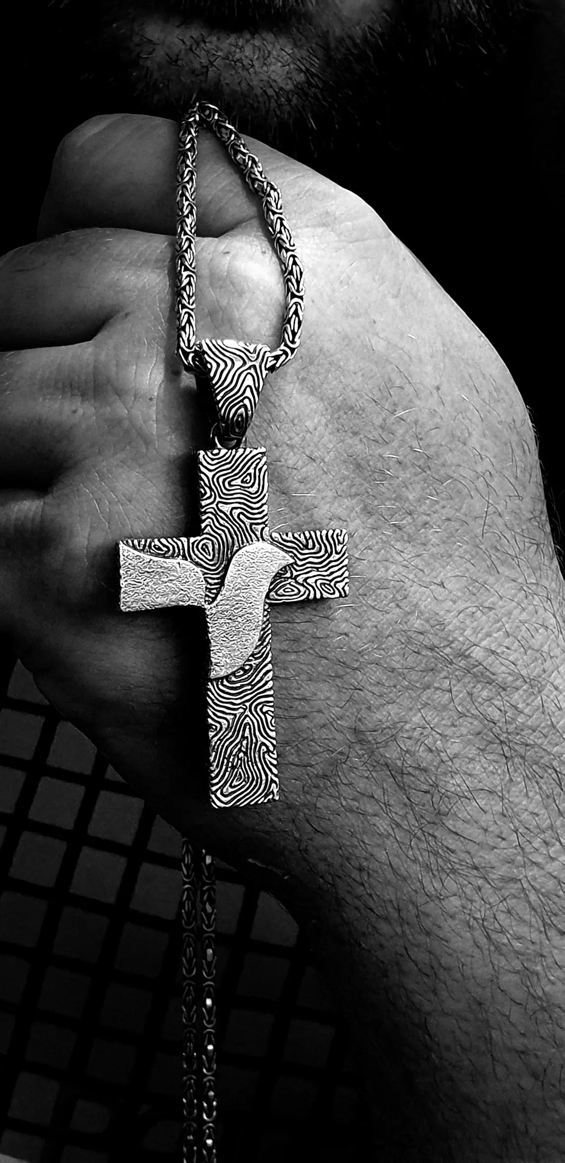 Religious sterling silver necklace