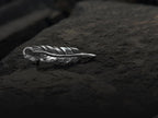 Sterling silver feather pin for jacket