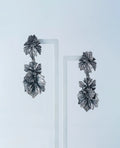 Oxidized sterling silver grape leaf necklace bracelet ring and earrings set