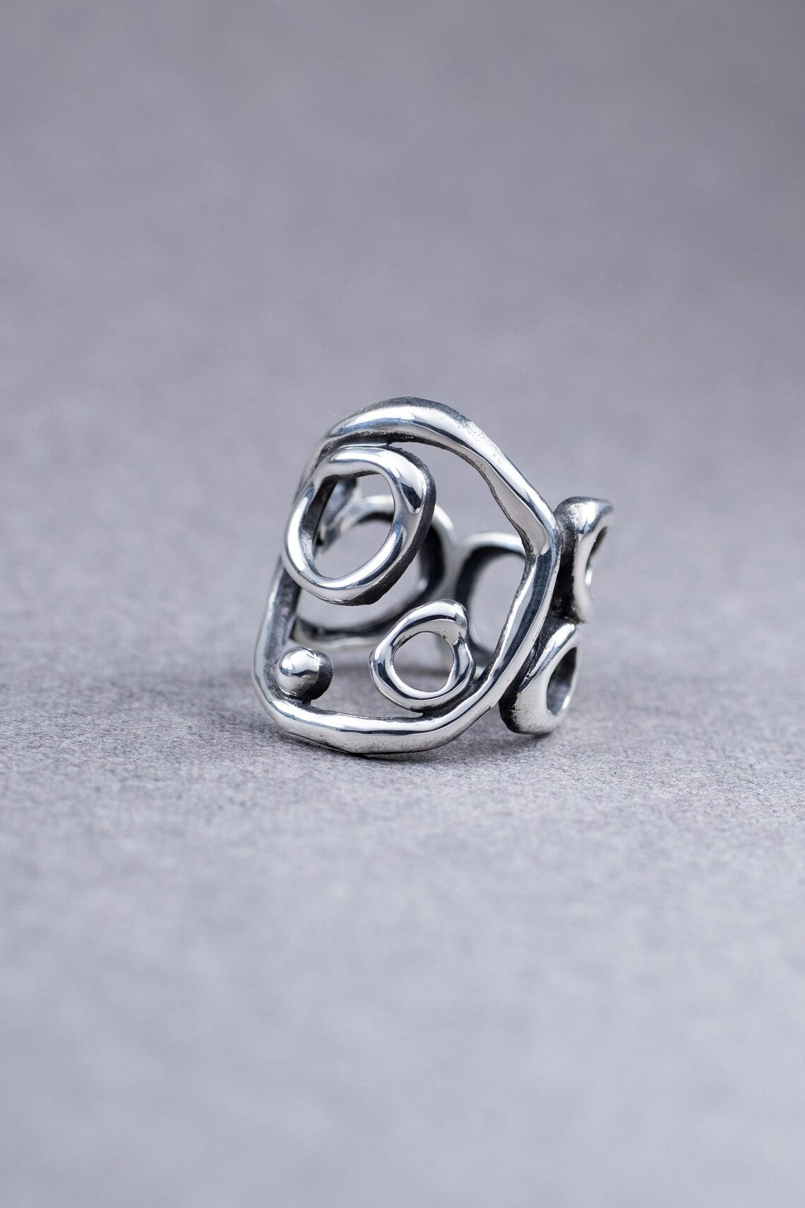 Handcrafted Air Element sterling silver jewelry set