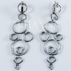 Abstract Air Element silver jewelry set detail