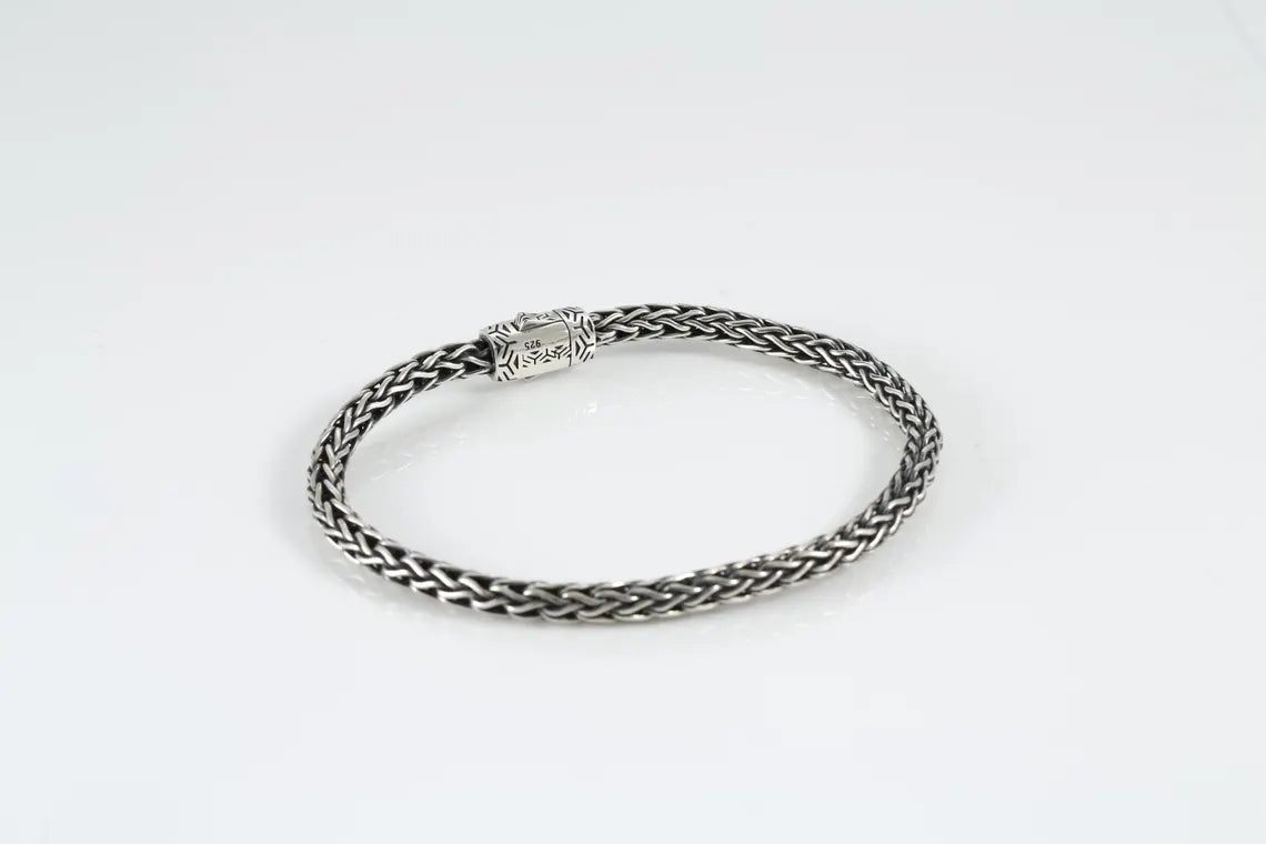 Handmade sterling silver bracelet for men