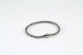 Mens sterling silver woven bracelet