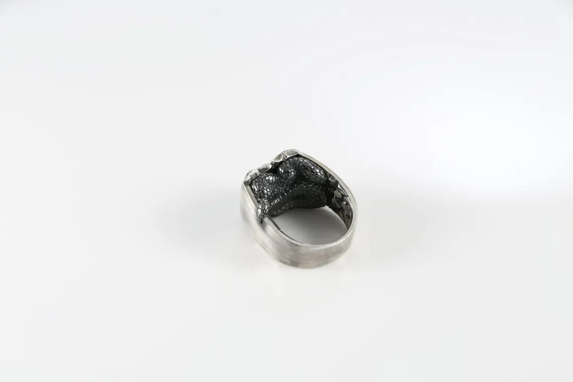 Gothic Snake Silver Ring product image 5