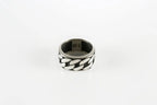925 curb chain band ring for men