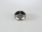 Minimalist 925 silver statement band for men