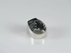 Bold animal inspired silver ring for men