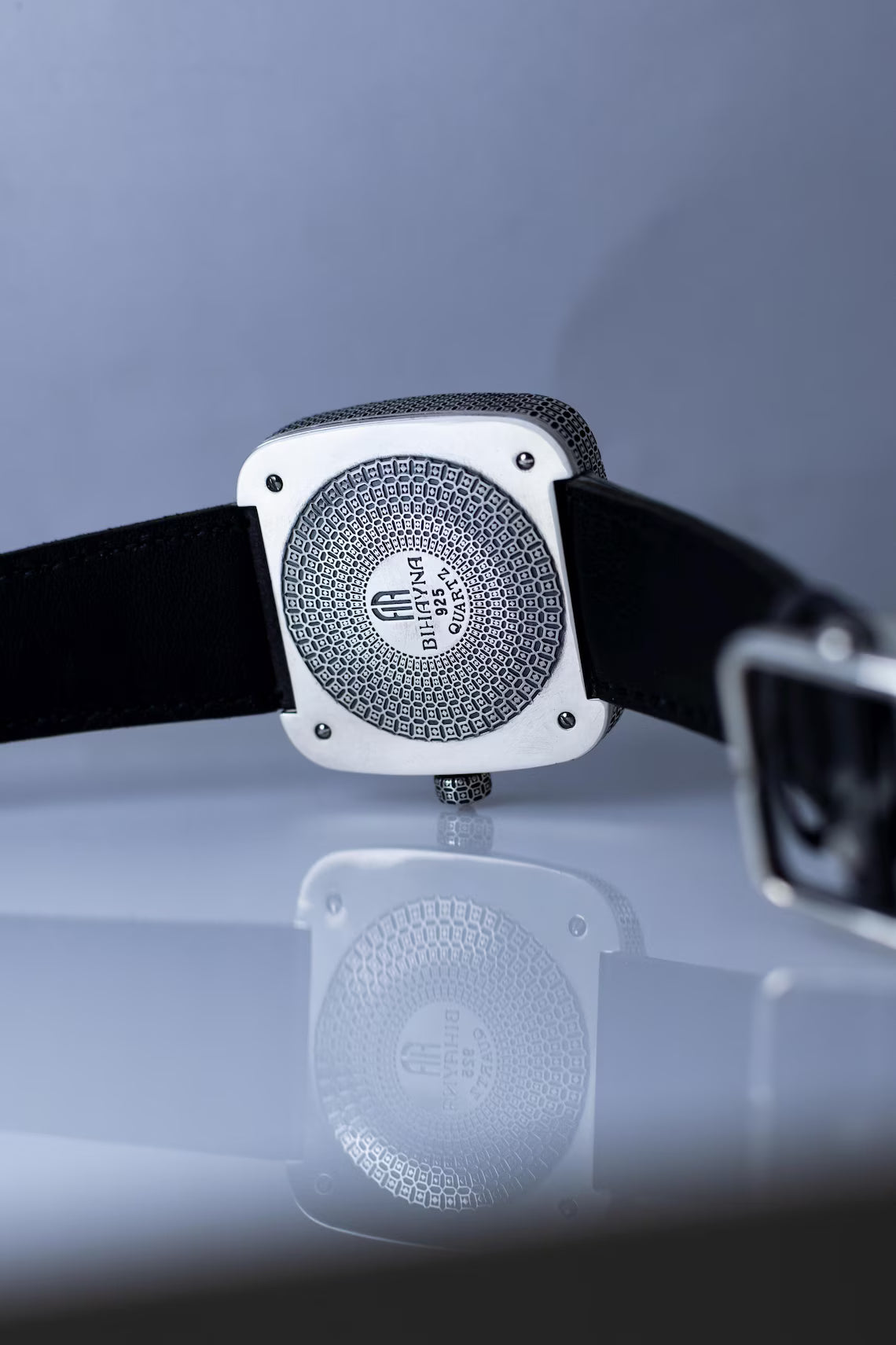 Minimalist handcrafted unisex sterling silver watch