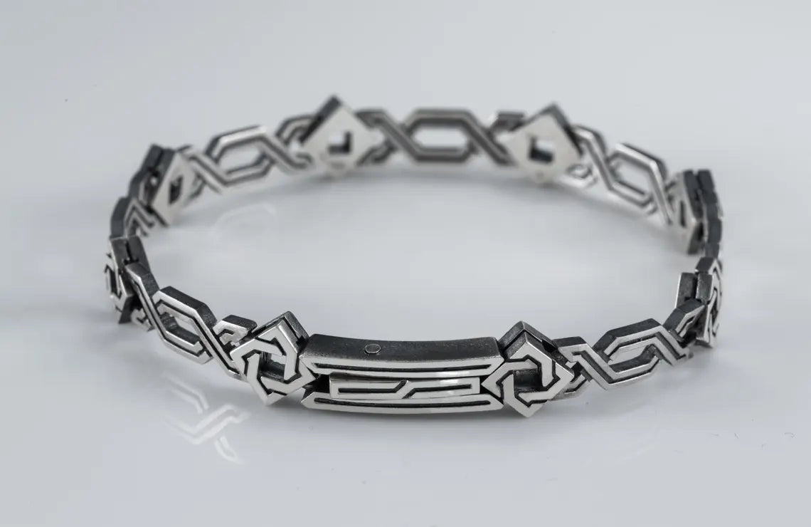 Mens sterling silver bracelet