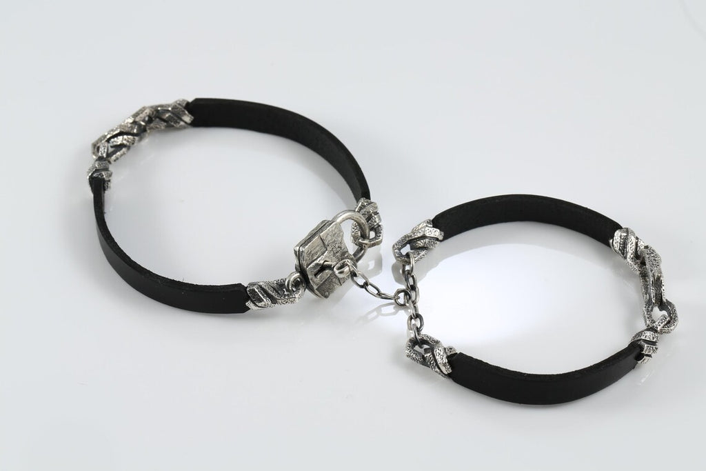 Sterling silver couple bracelets