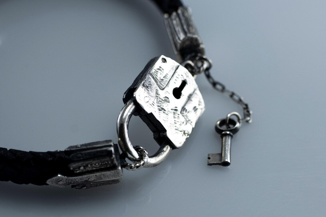 Handmade leather jewelry