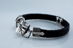 Mens key and lock bracelet
