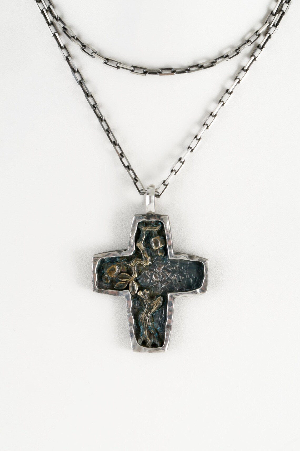 Tree of life cross necklace