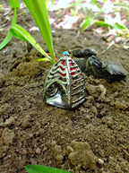 Bold artisan ring inspired by the five elements