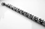 Heavy Gothic Cross Silver Bracelet product image 1