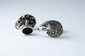Handmade sterling silver eagle head cufflinks