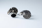 Handmade sterling silver eagle head cufflinks