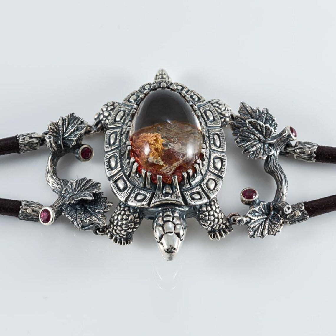 Sterling silver turtle bracelet