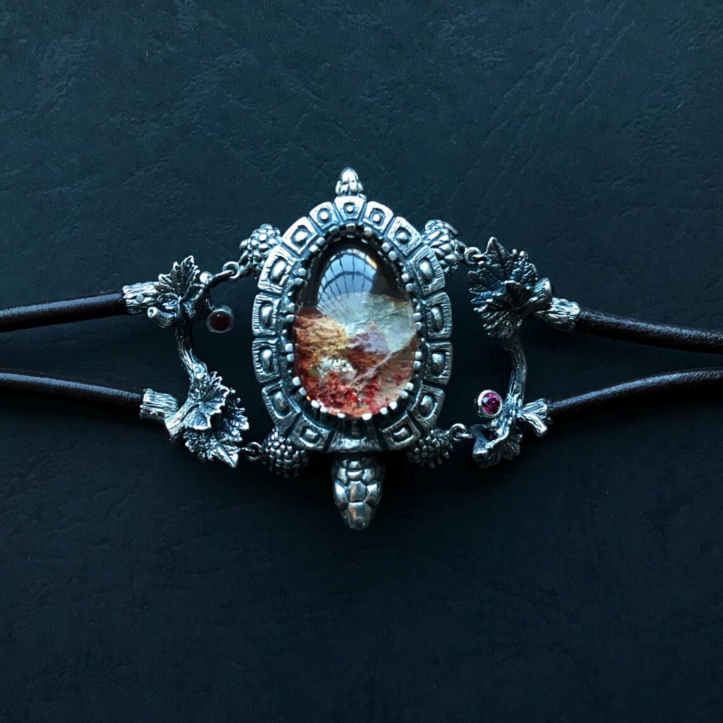 Nature turtle jewelry cuff