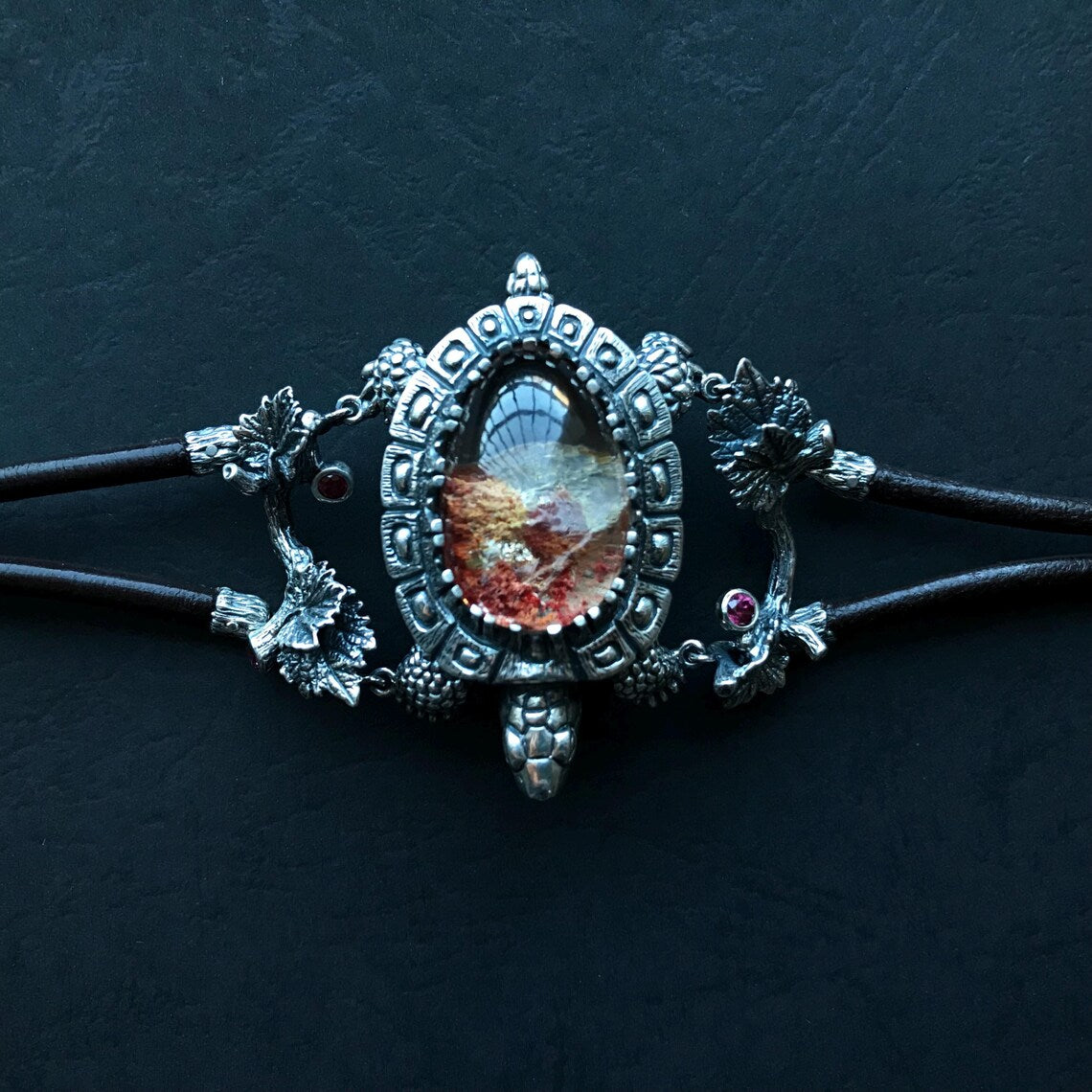Nature turtle jewelry cuff