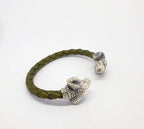 Handmade ram head cuff