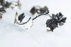 Vine Leaf Silver Ear Cuff