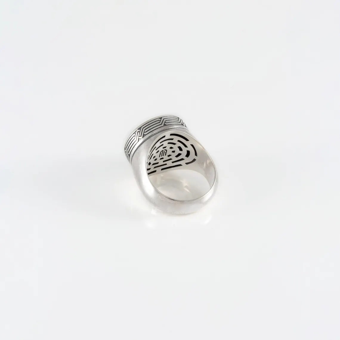 Armenian king signet ring handcrafted in 925 silver