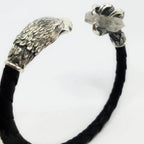 Sterling silver quartz cuff bracelet