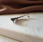 Non pierced feather ear cuff in silver