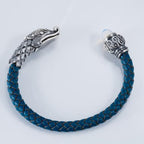 Sterling silver dragon head bracelet
