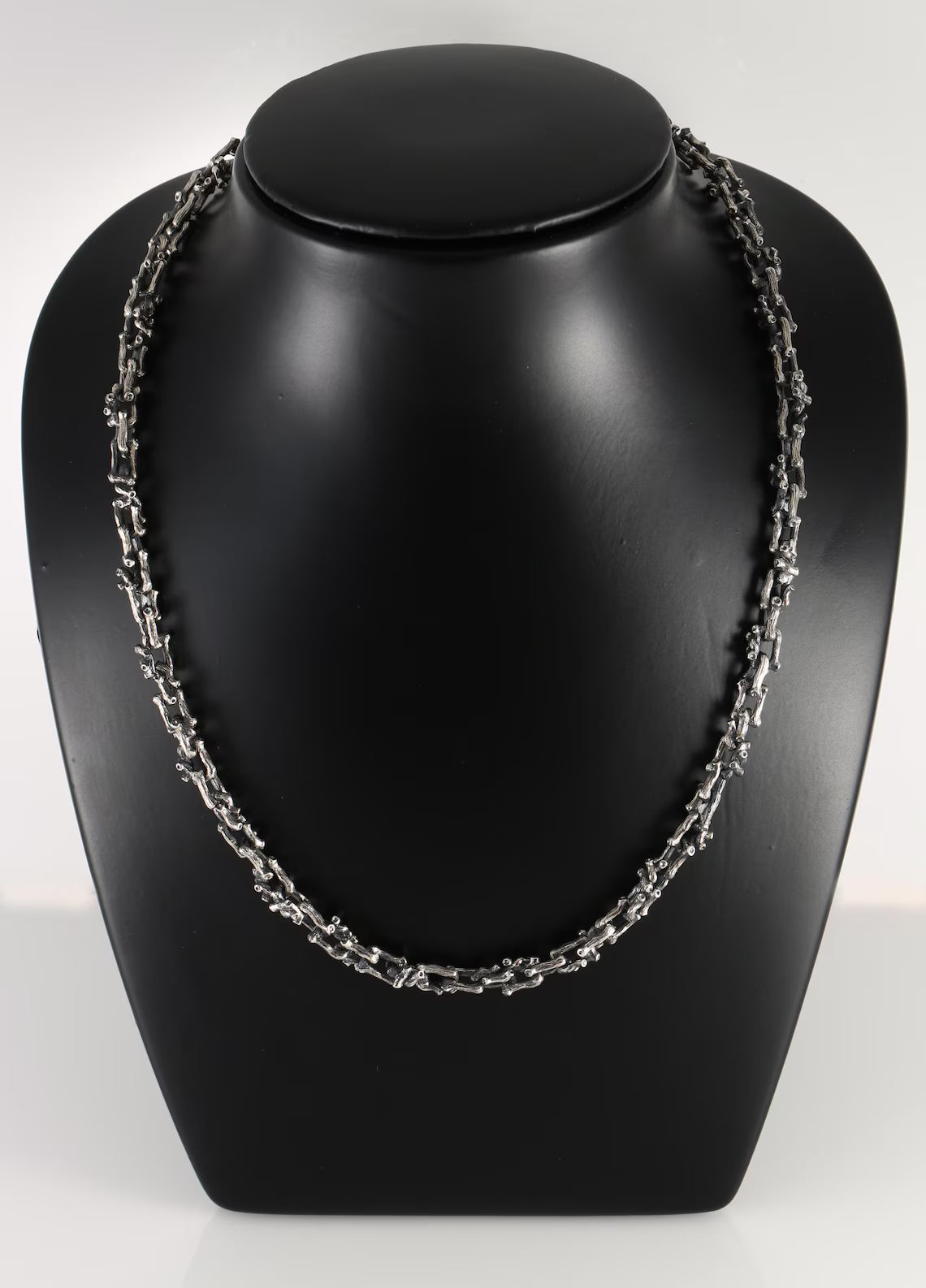Oxidized Silver Branch Chain Necklace product image 6