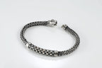 Black spinel Viking chain bracelet