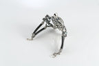 Sterling silver turtle cuff bracelet