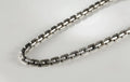 Handcrafted oxidized sterling silver box chain necklace
