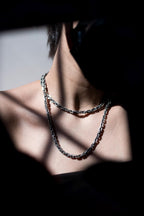 Oxidized Silver Box Chain Necklace product image 6