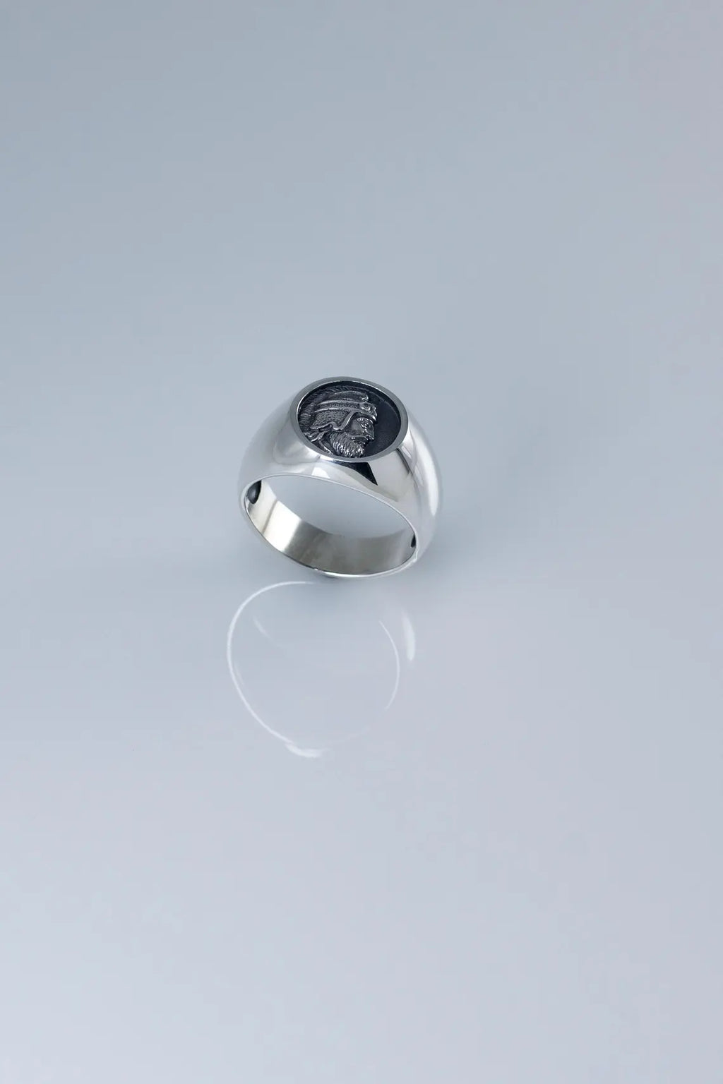 Armenian hero inspired statement ring in solid 925 silver
