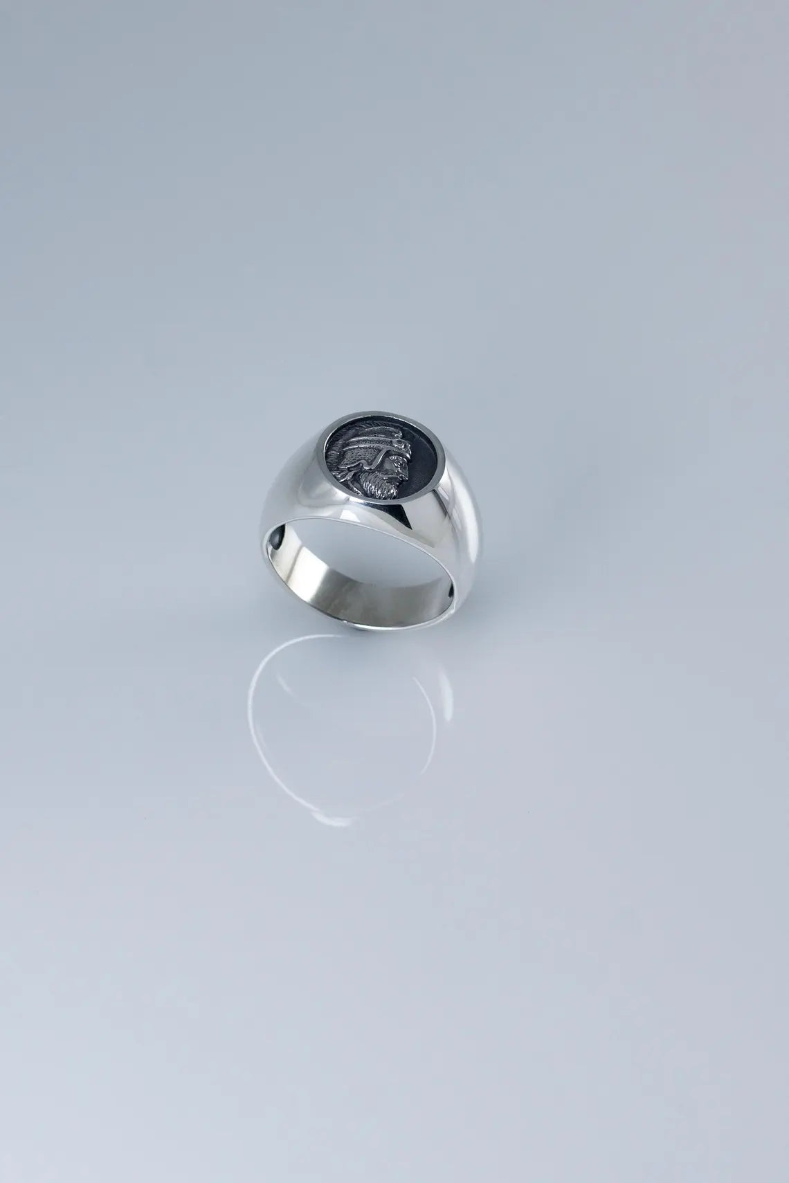 Armenian hero inspired statement ring in solid 925 silver