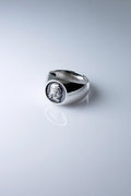 Handmade sterling silver Vardan Mamikonian warrior ring for men