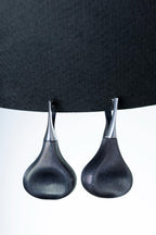 Handmade modern sterling silver statement earrings and bracelet