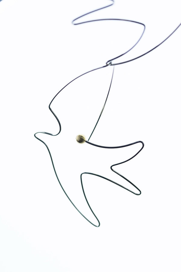 Bird and pearl sterling silver earrings