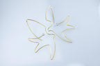 Pearl accent bird earrings in sterling silver
