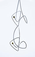 Handcrafted Sterling Silver Fish Earrings with Pearls – Minimalist Statement Jewelry