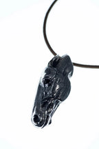 Silver horse head charm