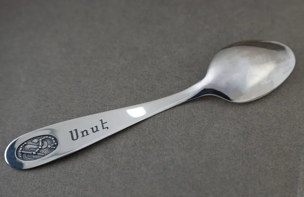 Personalized 925 Sterling Silver Scorpio Baby Spoon – Keepsake Gift