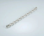 Bold silver chain bracelet