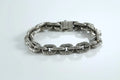 Anchor detail silver bracelet