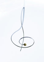 Sterling silver musician gift earrings featuring treble and bass clefs