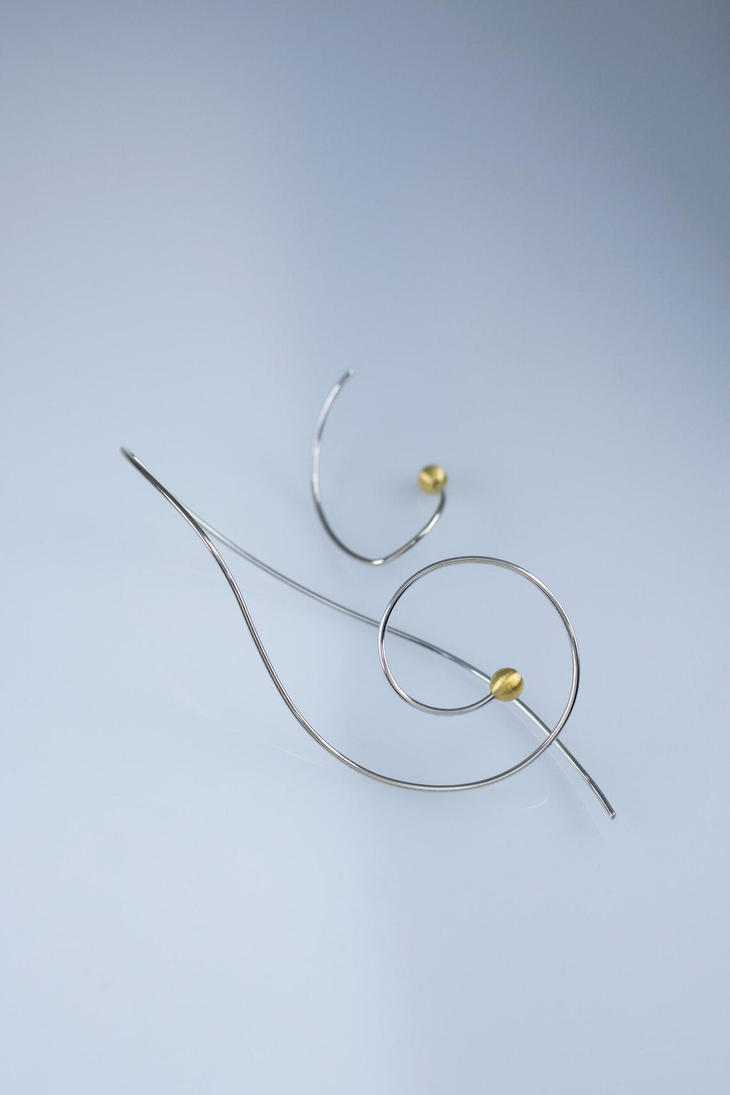 Handcrafted Sterling Silver Music Note Pearl Earrings – Treble & Bass Clef Design