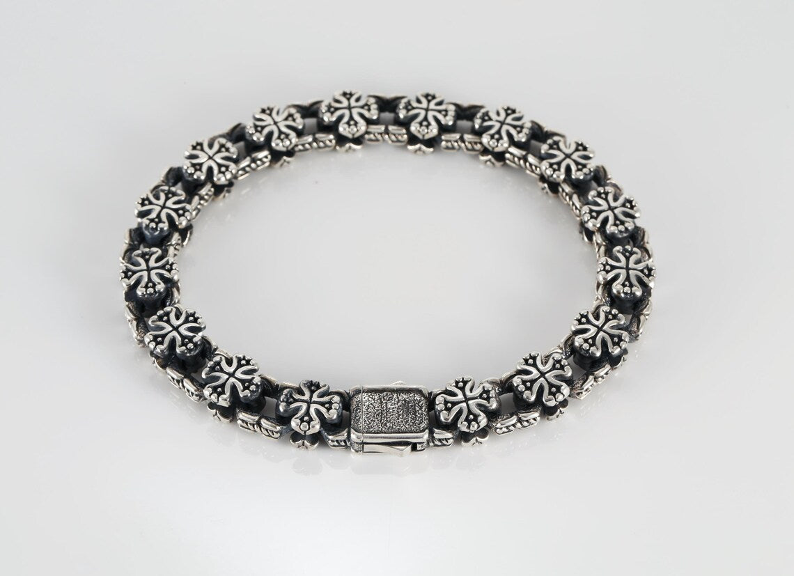 Gothic sterling silver bracelet